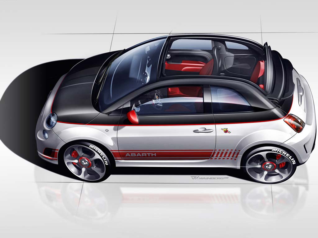 Auto Cars Wallpapers: Fiat 500 Abarth Wallpaper