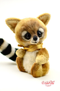 Artist teddy ring-tailed cat, artist teddy, teddy, teddies with charm, авторский тедди, тедди какомицли, мишка тедди, тедди с шармом, ooak teddies, artist teddy bear, Künstlerteddy, Teddybär, Katzenfrett, NatalKa Creations, Natalie Lachnitt