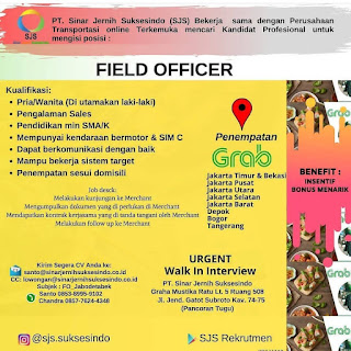 PT Sinar Jernih Suksesindo (SJS) Sebagai Field Officer