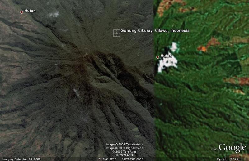Gambar Gunung Via Google Earth Mount In Black