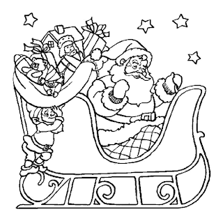 Santa Claus for Coloring, part 1