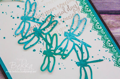 Vibrant Dragonflies Birthday Card made using Stampin' Up! UK products.  Buy yours here