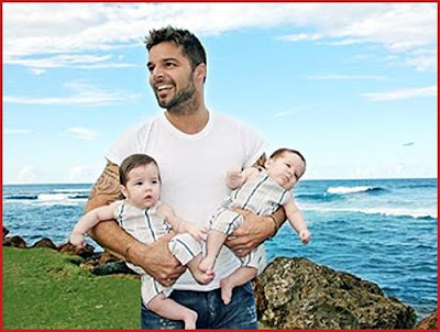 ricky martin tattoo. of Ricky Martin#39;s Twins.