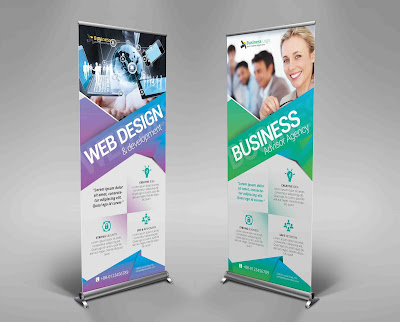 Rollup banner, Road sign, Banner