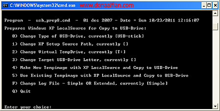 Cara Install Windows XP dengan Flashdisk