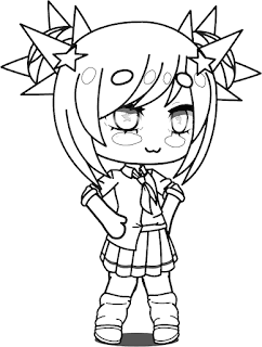 Gacha Life Rockstar-Chan coloring page