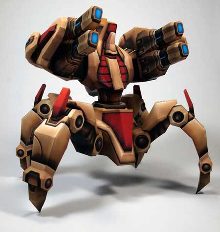 StarCraft 2 Immortal Papercraft