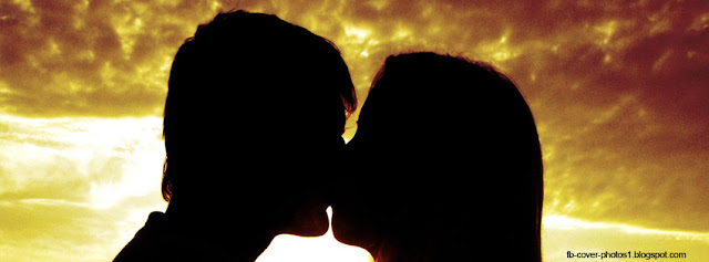Love kiss facebook cover photo