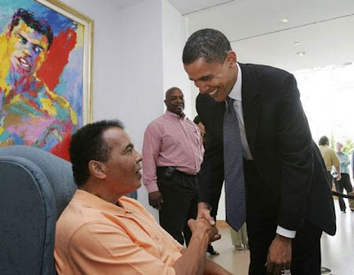El boxeador Muhammad Alí recibió un gran elogio del presidente de Estados Unidos, Barack Obama