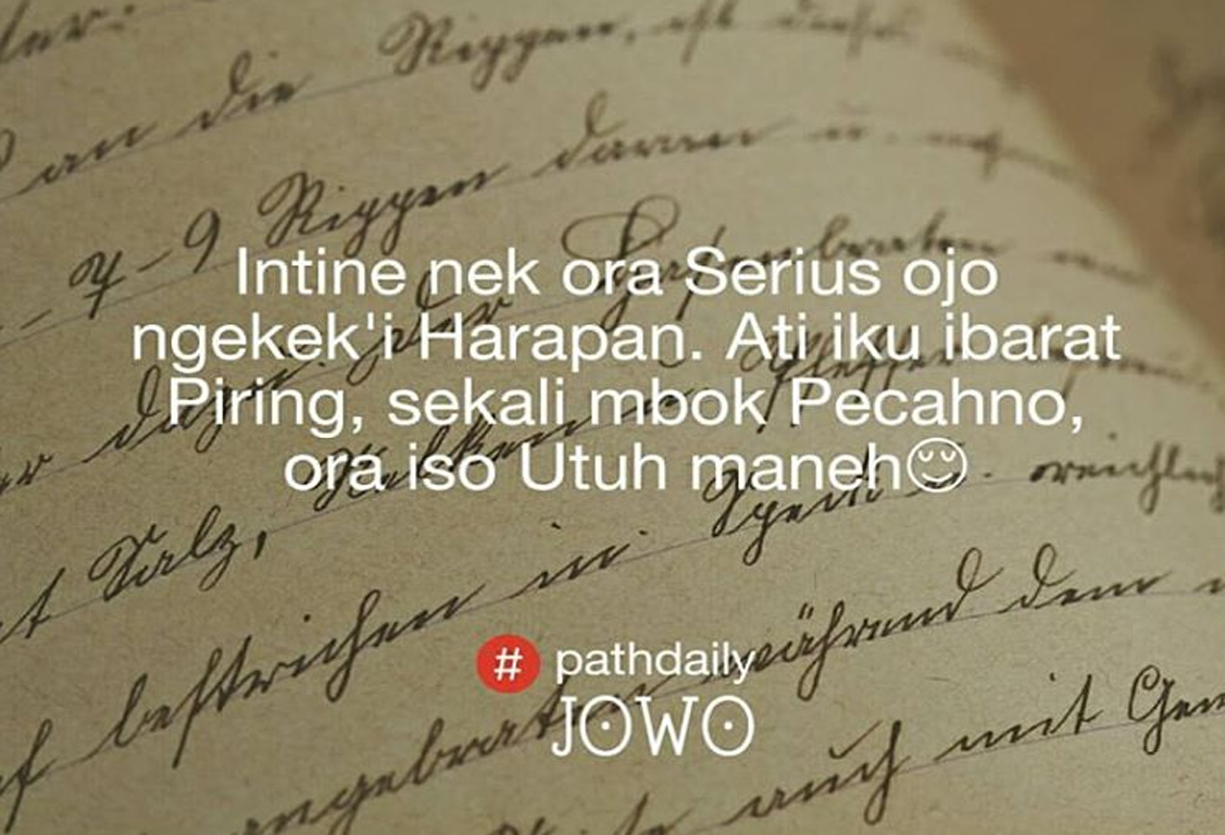 50 Gambar Quotes Kata Kata Pathdaily Jowo Baper Tentang Cinta