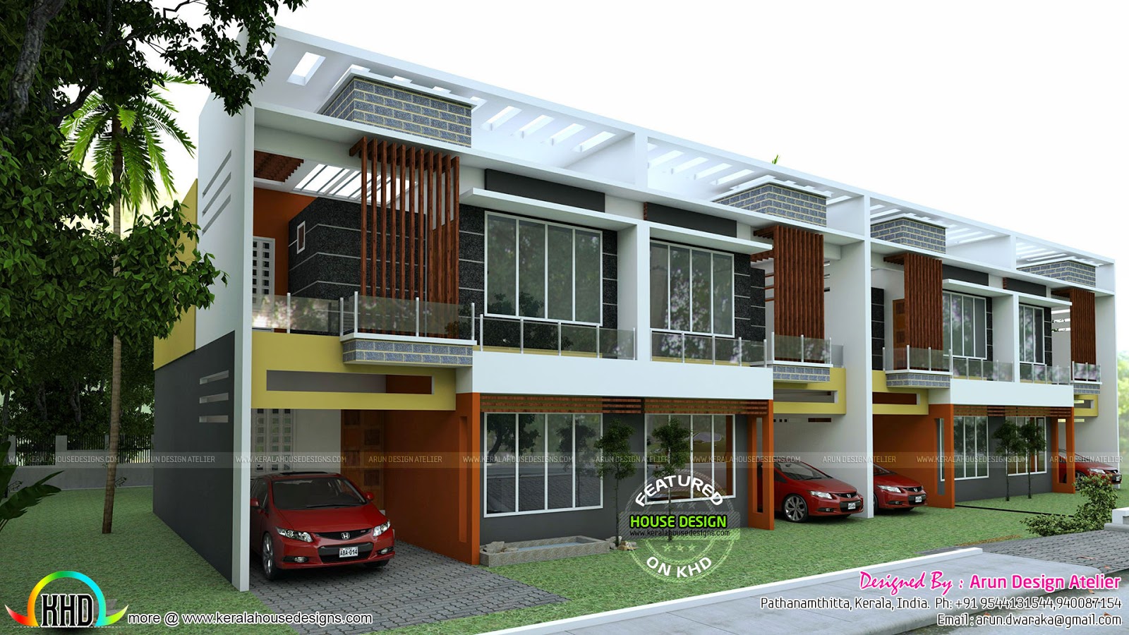 Row House Plan 1550 Sq Ft Kerala Home Design Bloglovin