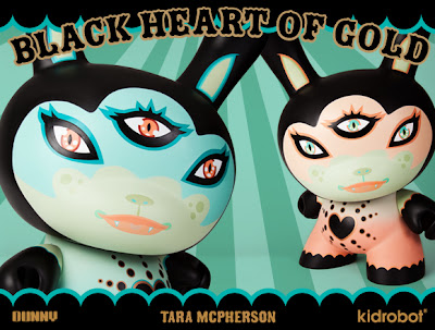 Kidrobot - Black Heart Of Gold 20” Dunny by Tara McPherson