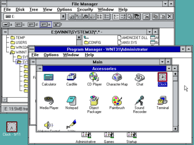 Windows NT 3.1 Display