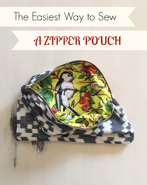 how to sew a zipper pouch