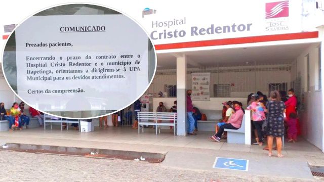 Calote da Prefeitura de Itapetinga leva Fundação Silveira a fechar Pronto Socorro do HCR