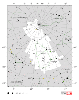 IAU: Карта на съзвездието Цефей | Cepheus