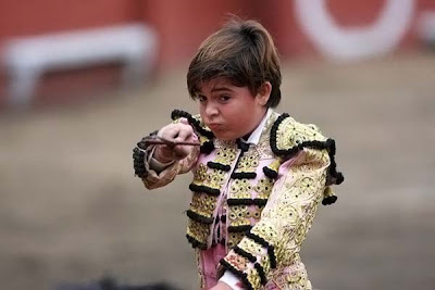 Kid Bullfighter in Mexico Seen On coolpicturesgallery.blogspot.com Or www.CoolPictureGallery.com