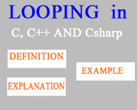 c# for loop, C#while loop, C++for loop, C++looping