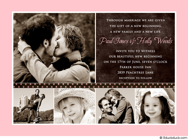 pink and brown weddings invitations wedding photbooks