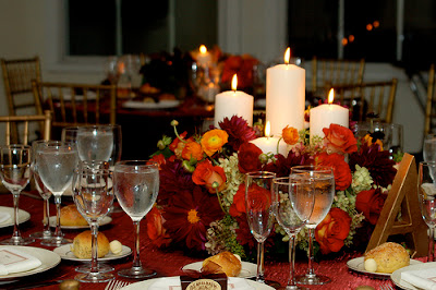 Camellias Wedding Centerpieces