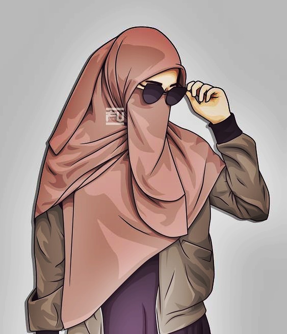 Gambar kartun animasi muslimah keren, cantik, lucu dan ...