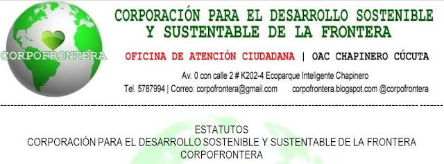 #CF | #CFnoticias: Texto completo de los Estatutos de #CORPOFRONTERA #Chapinero #Cúcuta #NdeS #Colombia