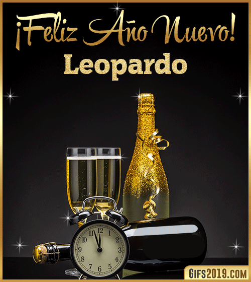 Feliz año nuevo leopardo