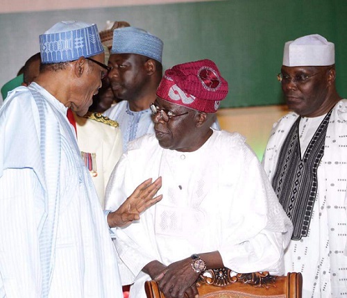 Tinubu, Saraki, Others Spotted With Buhari In Aso Rock Last Night; See Photos & What Buhari Told Them