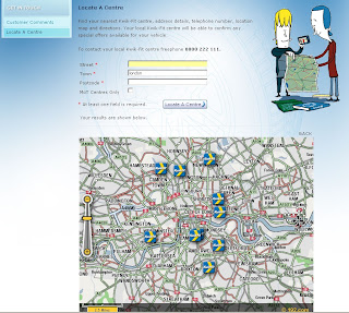 Kwik fit 192.com flash map