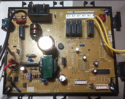 Defective outdoor unit PCB.