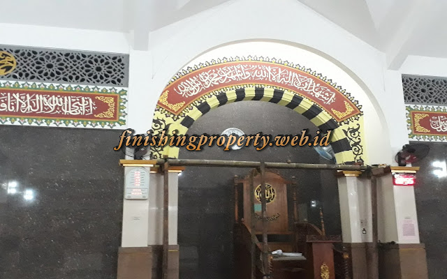 jasa pembuatan ornamen kaligrafi masjid di sidoarjo kaligrafi mihrab masjid, kaligrafi kubah, kaligrafi grc, kaligrafi acrilic, kaligrafi dinding