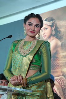 Andrea Jeremiah In Green Pattu Saree