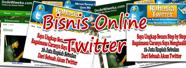 Tentang Twitter dan Bisnis Online di DedeWiweka