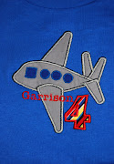 Airplane Birthday Shirt. As shown with name and number $25.00 (airplane)