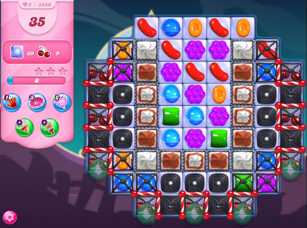 Candy Crush Saga level 3880