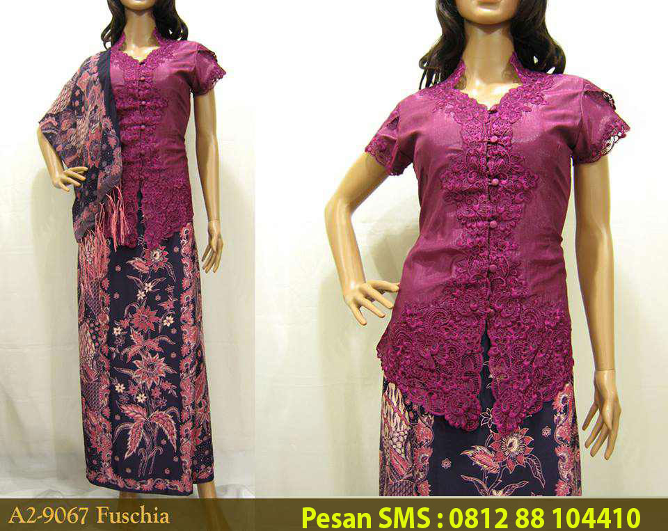 Jual Kebaya Encim Murah: Kebaya Lengan Pendek A2-9067 Rp 