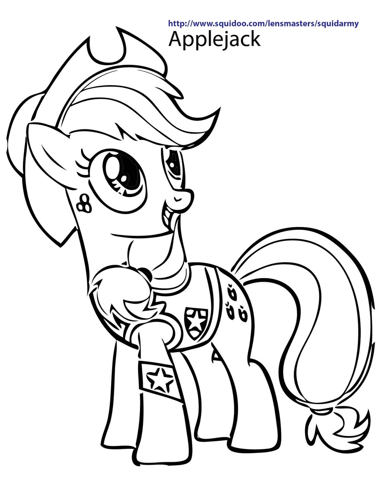 Download My Little Pony Coloring pages - Squid Army