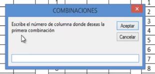 Como generar todas las posibles combinaciones en excel