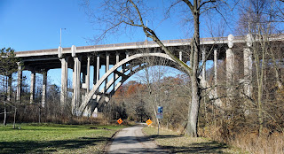O'Connor Bridge from the Taylor Creek Trail in Toronto.