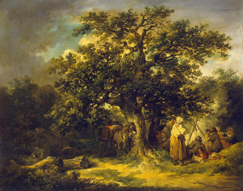 Gipsies by George Morland - Genre Painting from Hermitage Museum