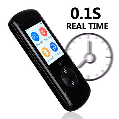 2.4 Inch Instant Touch Screen Smart Voice Translator Real Time WiFi 41 Languages HiFi Speaker Travel Meeting 