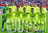 LEVANTE U. D. - Valencia, España - Temporada 2015-16 - Ruben, Deyverson, Simao, Zou Feddal, David Navarro y Jefferson; Morales, Camarasa, Pedro López, Ruben García y Toño - SPORTING DE GIJÓN 0 LEVANTE U. D. 3 (Deyverson 2 y Feddal) - 22/11/2015 - Liga de 1ª División, jornada 12 - Gijón, Asturias, estadio del Molinón