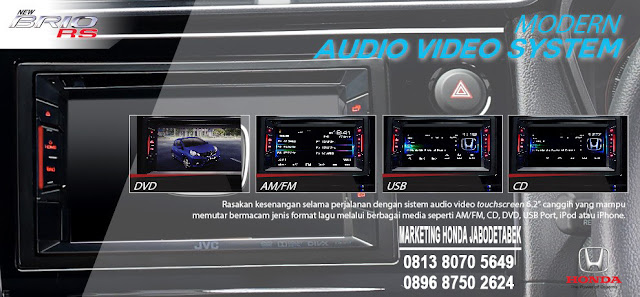 tampilan head unit audio video lebih modern