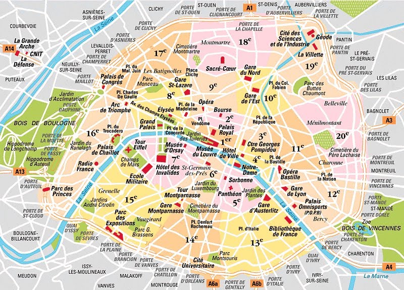 Description de l'emplacement sur la carte. Paris has one of the densest 