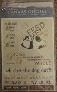 Canvas Dog Quotes $2.00 (canvas dog stickers )