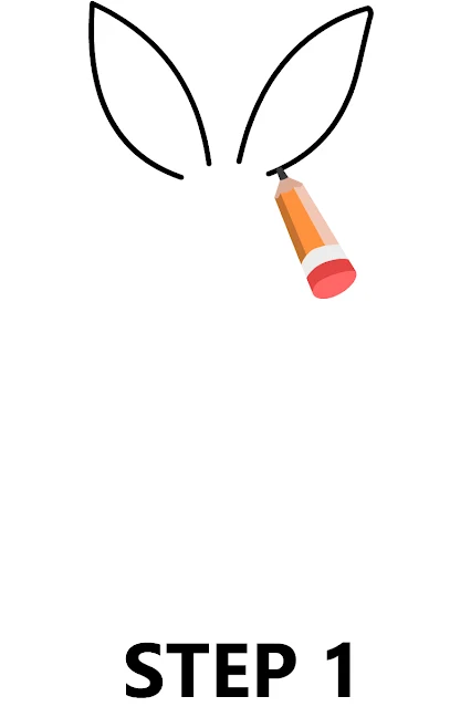 How to draw a rabbit step by step