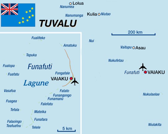 Mapas Geográficos de Tuvalu