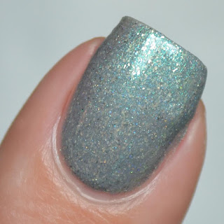 blue gray nail polish