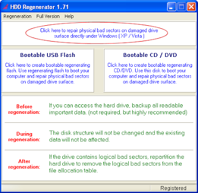 Mengatasi Bad Sector Harddisk