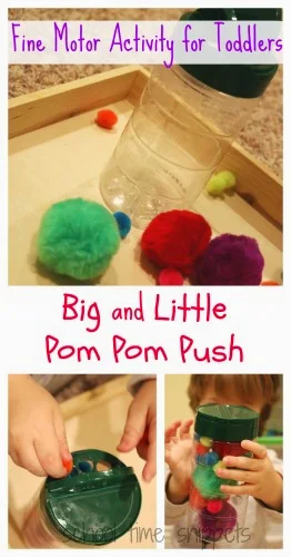 simple Toddler Fine Motor skills activity